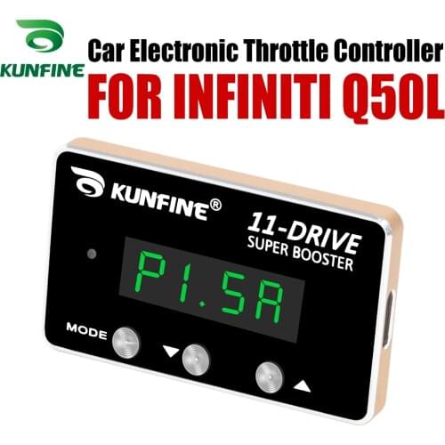 KUNFINE Car Electronic Throttle Controller Racing Accelerator Potent Booster For INFINITI Q50L Tuning Parts Accessory 11 Drive