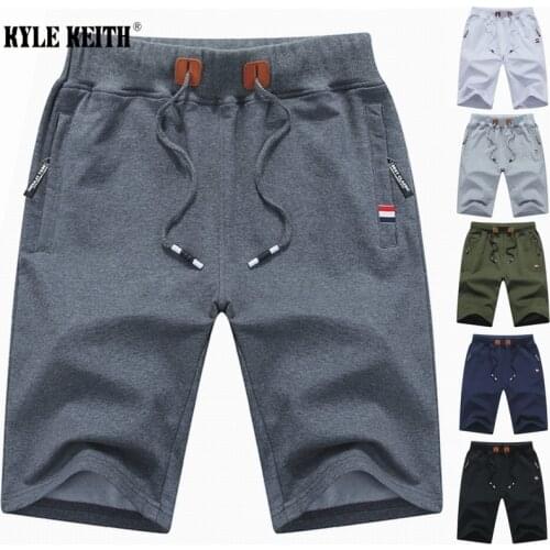Mens Summer Sports Shorts Cotton Casual Bermudas Black White Male Boardshorts Homme Clothing Beach Shorts