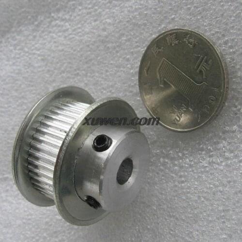MXL Type Aluminum Timing Belt Pulley 30 Teeth 6mm Bore for Stepper Motor