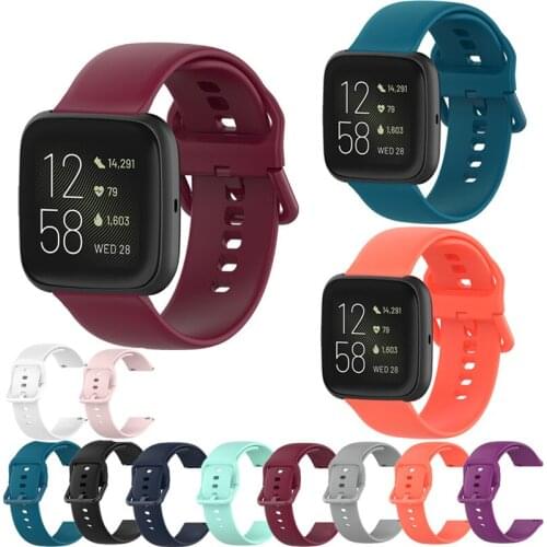 Soft Silicone Adjustable Band For Fitbit Versa 2/Versa Lite Band Wristband Strap Bracelet Fit Bit Versa Watch Belt