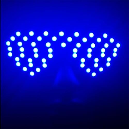 Hot Sale Blue Color Led Flashing Luminous Growing Halloween Party Glasses Eyewear For Event Supplies DJ Club Stage Show