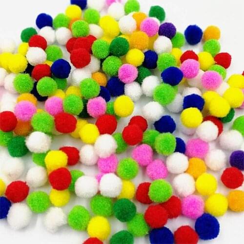 Pompom 8mm 10mm 15mm 20mm 25mm 30mm Soft Pompones Fluffy Plush Crafts DIY Pom Poms Ball Furball Home Decor Sewing Supplies 20g