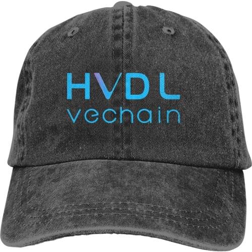 Adjustable Solid Color Baseball Cap To The Moon VET Space Man Washed Cotton VeChain Coin VET Cryptocurrency Sports Woman Hat