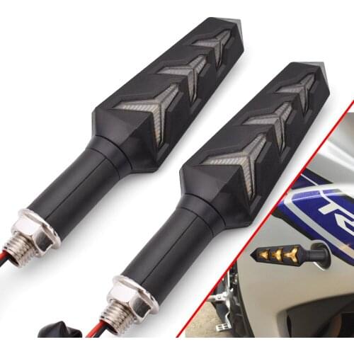 Motorcycle Signals Lamp Turn Signal Light Fishbone Flowing Water LED For Moto Guzzi BREVA 750 1100 GRISO MGX21 GT8V NORGE 1200
