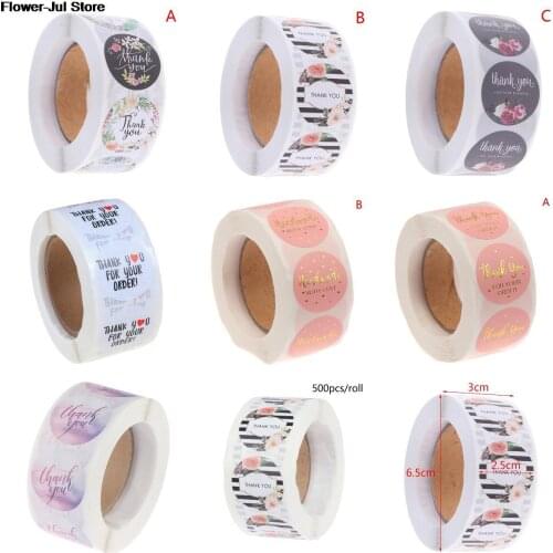 Stationery Sticker Thank You Stickers Seal Labels Handmade Custom Sticker Scrapbooking For Gift Decoration Stationery Sticker