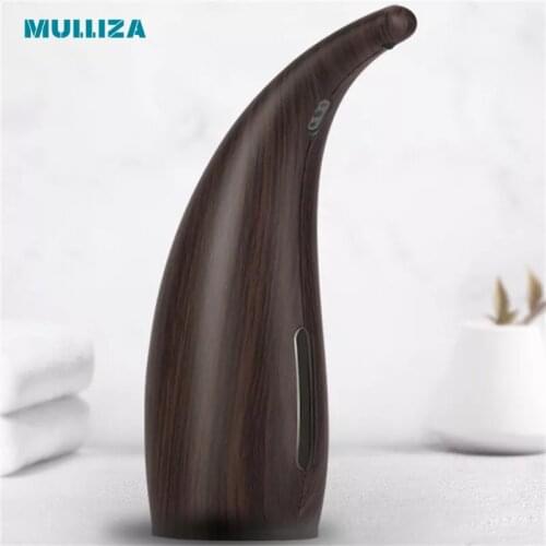 Imitation wood grain dark automatic induction soap dispenser family intelligent convenient soap dispenser toilet cleaning