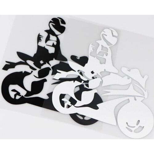 Car Styling Vinyl Applique Motorcyclists Moto Racing Biker Motorcycle Auto Body WindowSticker Decals
