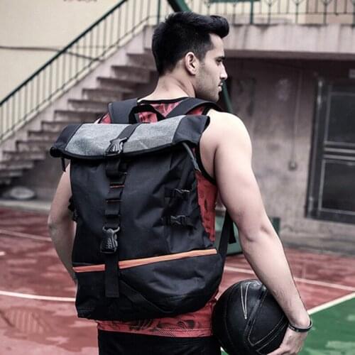 Large Capacity Basketball Ball Bag Men’s Sports Backpack With Shoes Compartment Double Shoulder Gym Bag Multifunctional