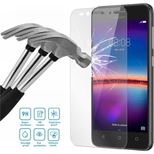 New 9H Tempered Glass For Huawei Y3 Y5 Y6 2017 Y7 LYO-L01 Y5 ii Y6ii Compact CAM-L21 L03 L23 Y6 Pro Screen Protector Front Film