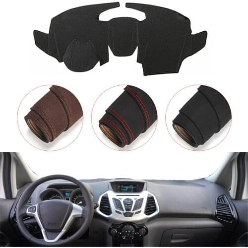 Console Dashboard Suede Mat Protector Sunshield Cover Fit For Ford EcoSport 2013-2017