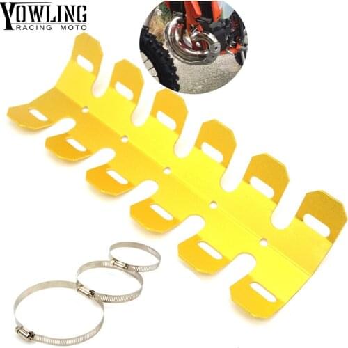 Off-road Exhaust Muffler Pipe Guard Protector Heat Shield For YAMAHA TRICKER DT TW PW RT 50 80 85 90 100 125 225 230 250 426