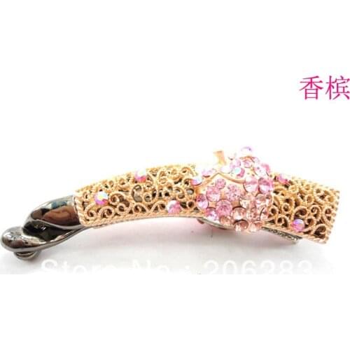 Fashion hollow out crystal women Hair Claws butterfly hairpin XJ413