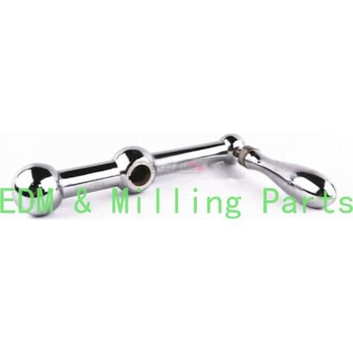 1X Milling Machine CNC Three Ball Crank Handle Stainless Steel For Bridgeport Mill Part