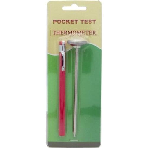 127mm Lightweight Compost Soil Kitchen Tool Celsius Measure Stainless Steel Thermometer Garden Dial Display Multifunction P15D