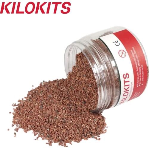 160g Medium Brick Red Track Ballast for Modelling Building Hobby 1/35 1/48 1/64 1/72 1/87 O OO HO N Scale