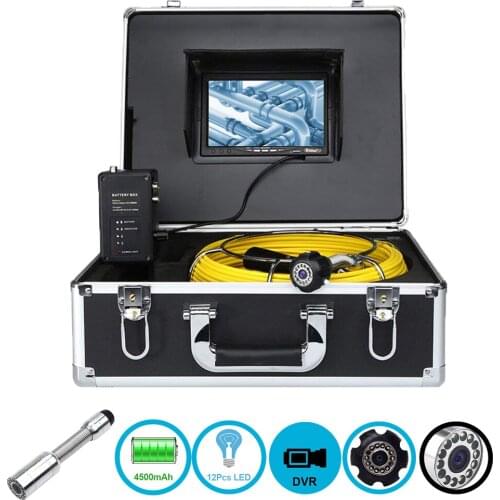 23mm 120degree Camera Lens Inspection Drain Pipe Camera Endoscope Underwater Inspection Video Camera 20-50m Cable