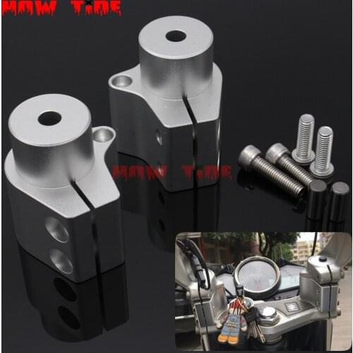 Motorcycle Accessories CNC Handle Bar Clamp Raised Extend Handlebar Mount Riser For SUZUKI GW 250 INAZUMA GW250 2011-2018