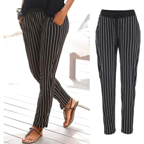 Cool Women Pants High Waist Printing Easy Trousers Long Pants Boho Beach Pockets Pants Daily High Quality Pants Pantalon Femme