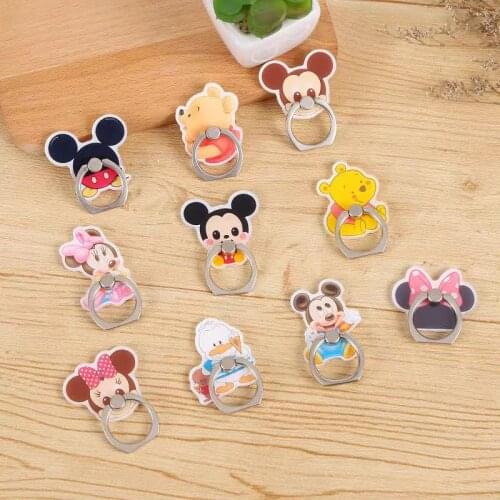 Disney Minnie Mickey Winnie phone holder ring smartphone holder is suitable for iPhone X 12 Xiaomi Huawei all smartphones