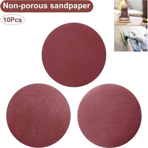 10x 5" 125mm Round Sandpaper Disk Sand Sheet Grit 60/80/100/120/180/240/320/1000/1500/2000 Hook and Loop Sanding Disc for Sander