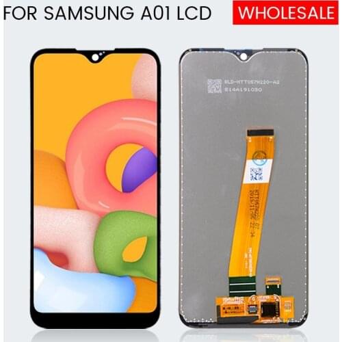 5Pcs Wholesale For Samsung Galaxy A01 Lcd A015 Display With Touch Screen Panel Digitizer Assembly 5.7inch A015G A015F LCD