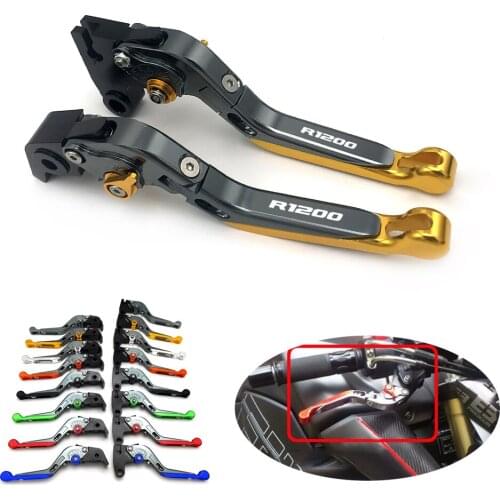 For BMW R1200ST 2005-2008 CNC Aluminum Adjustable Motorcycle Folding Extendable Clutch Brake Levers Handle Accessories Titanium