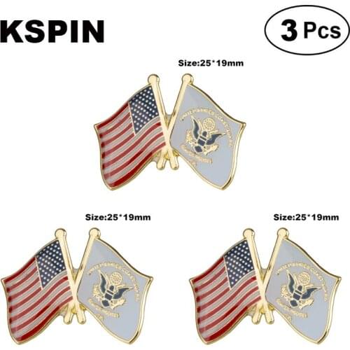 U.S.A & Coast Guard Frendship Lapel Pin Brooches Pins Flag badge Brooch Badges
