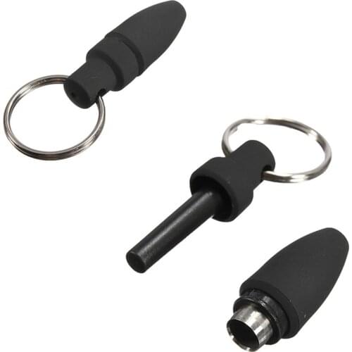 With Key Ring Draw Hole Portable Accessories Cool Cigar Punch Cutter Rubber Clip Rubber Metal Cigar Punch Cutter