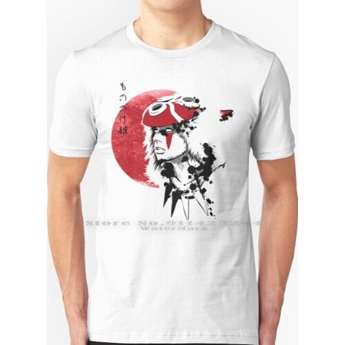 Red Princess T Shirt 100% Pure Cotton Manga Anime Studio Ghibli Hayao Miyazaki Nausica? Laputa Totoro Catbus Kiki Jiji Porco
