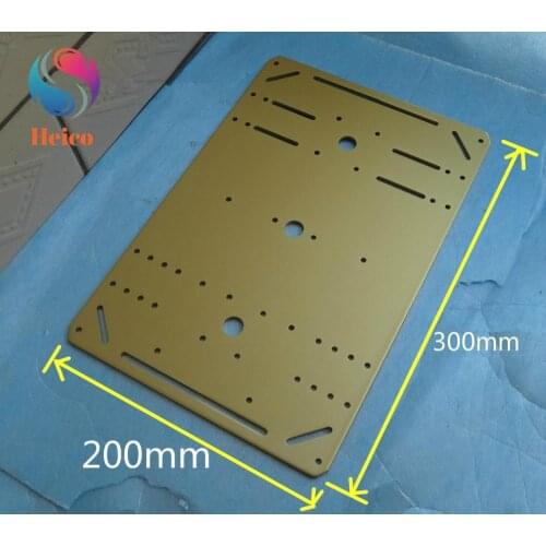 200x300mm Smart Robot Car Aluminum Alloy Bracket Robotic Model Car Parts Mounting Plate Frame For RC Car Chassis