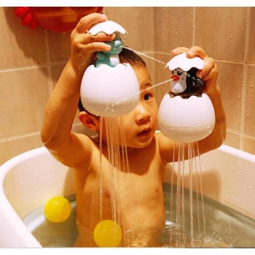 Hot 1 Pcs Cute Cartoon Animal Dinosaur Duck Bath Toys Classic Baby Water Toy Baby Swimming Turtle Kids Beach Bath Clockwork Toys