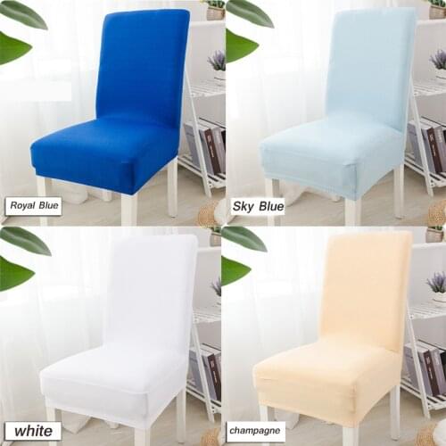 YRYIE 1PC Solid Color Chair Cover Spandex Elastic Chair Slipcover Case Stretch for Hotel Banquet Home Dining Room chair covers