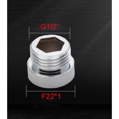 Male G1/2" by Female M22*1 Chrome Plated Brass oral irrigator accessories adapter faucet aerator connector