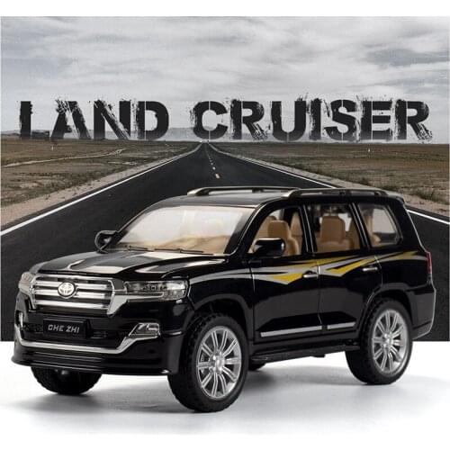 Foam Box 1/24 Land Cruiser Metal Car Model Diecasts & Toy Vehicles Alloy Car Toys For Children Boys Kids Gifts Voiture Miniature