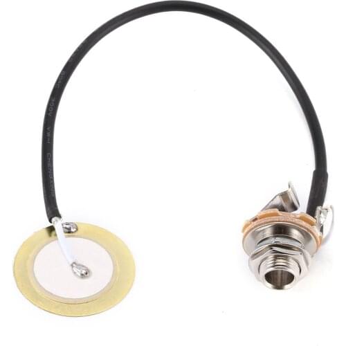 Acoustic Guitar Transducer Pre-Wired Amplifier Piezo Jack Pickup Accessory For Ukulele Mandolin Banjo String Music Instruments