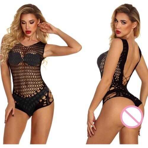 Sexy underwear Sleepwear Porn Babydoll Sexy Hot Erotic Teddy Mesh Lingerie Teddy Catsuit Nightwear Costumes Corsets for women