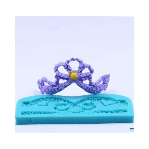 Wedding Decoration Queen Crown Mold Silicone Resin Clay Chocolate Mold Fondant Cake Decoration Mold Sugar Craft Tools Moulds 001
