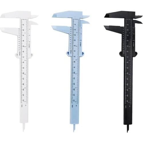 0-150mm Vernier Caliper Double Scale Rulers Plastic Caliper Measurement Tools Student Mini Tool Rulers Measuring Calipers Tool