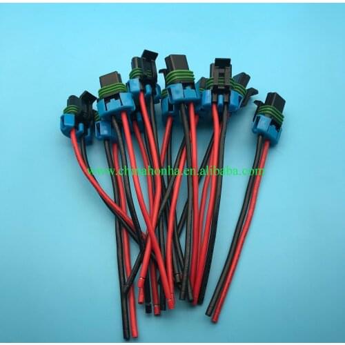 10/20/50/100 pcs/lots 15300027 2 pin/ways sealed female connector wire harness automotive with15cm14AWG wire