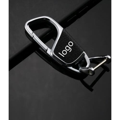 10pcs Leather Car Emblem Keychain Keyring Key Fob Key Holder for Renault Kia Benz BMW Audi VW Ford Toyota Honda Mazda Jeep Volvo