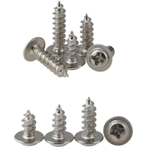 100PCS M3 M4 cross round head with pad self-tapping screws electronic small screws