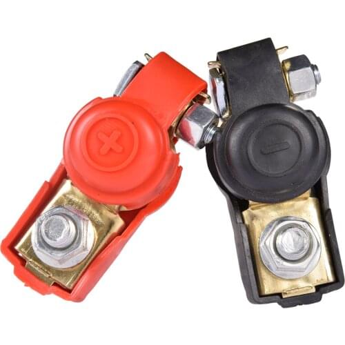 2Pcs Car Battery Terminals Connector Clamp Clips Universal For Car Caravan Boat Motorcycle Car-styling Car Accessories