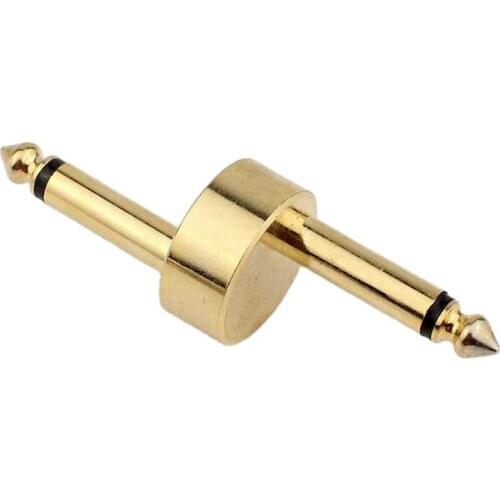 3pcs 1/4 6.35mm Mono Speaker Guitar Phono butt joint Plug 6.35 mono sophomore core 6.5mm amplifier microphone butt joint plug