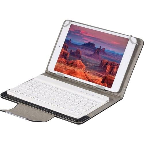 7'' Tablet Laptop Universal PU Protective Case Cover + Bluetooth Keyboard Bluetooth Keyboard Case for Android/IOS/WIN