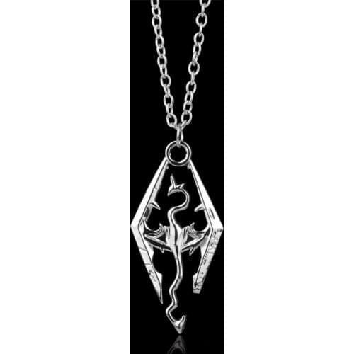 Necklace Jewelry New Game Dragon The Elder Scrolls V Pendant Necklace Skyrim Choker Men Jewelry Necklace Chain Necklace Jewelry