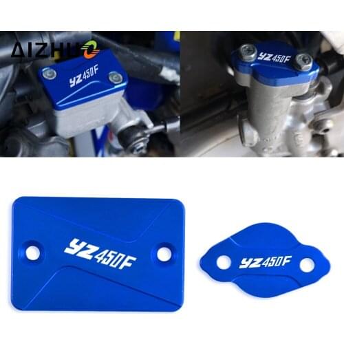 Motorcycle Front Rear Brake Reservoir Cap Cover FOR yamaha WR450F WR450 F WR 450F 450 F 2004-2015 2014 2013 2012 2011 2010 2009