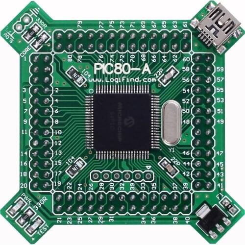 DsPIC Microcontroller Learning Development Board Core Board PIC80-A with DsPIC33FJ64GS608