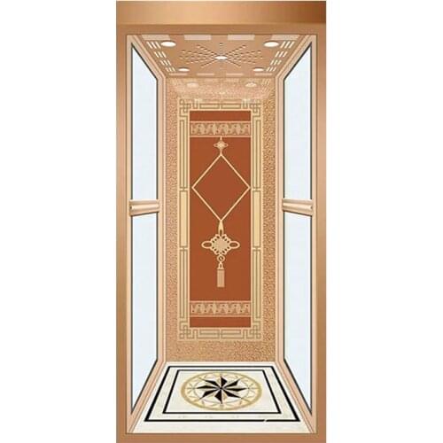 China Qiyun Brand 250kg-350kg Shaft Hole Reserve Home Elevator/Economical Elevator Designed for Home Use