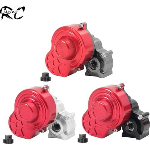 Complete Metal Transmission Gearbox 48P with 20T Motor Gear for 1/10 RC Rock Crawler Car Axial SCX10 Wraith Truck Upgrade Parts