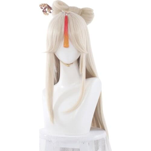 Anime Game Genshin Impact NINGGUANG Cosplay Costume Wig Daily Carnival Party Festival Uniform Brand New